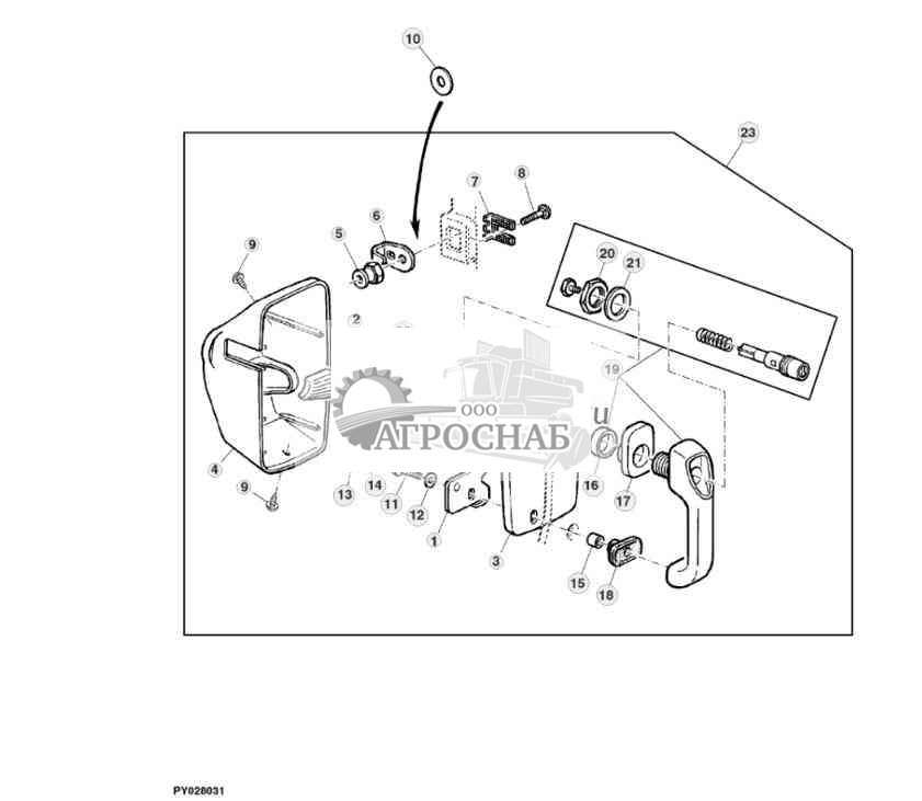 РУЧКА И ЗАМОК ДВЕРИ 